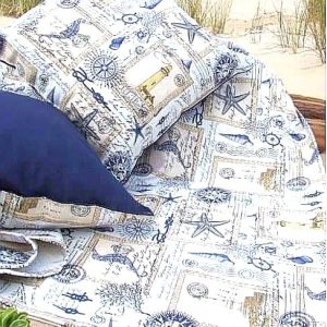 Cushions with table cloth